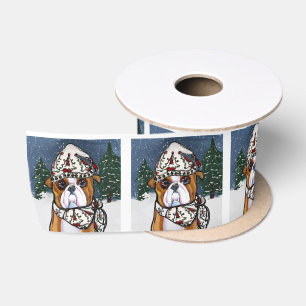 Bulldog      satin ribbon