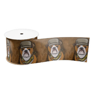 Bulldog             satin ribbon