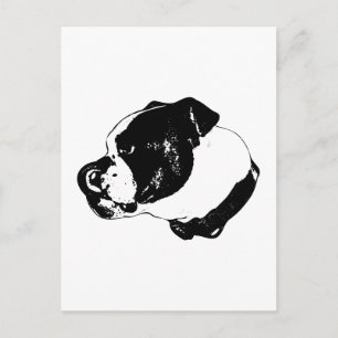 Bulldog Side-View Postcard
