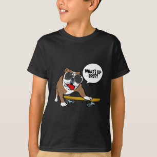 Bulldog Skateboarder T-Shirt