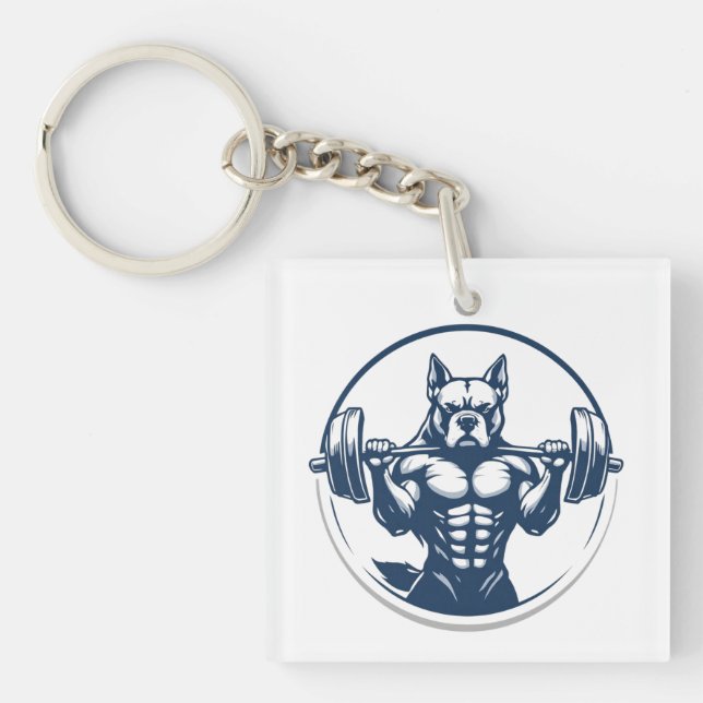 Bulldog Strength Keychain (Front)