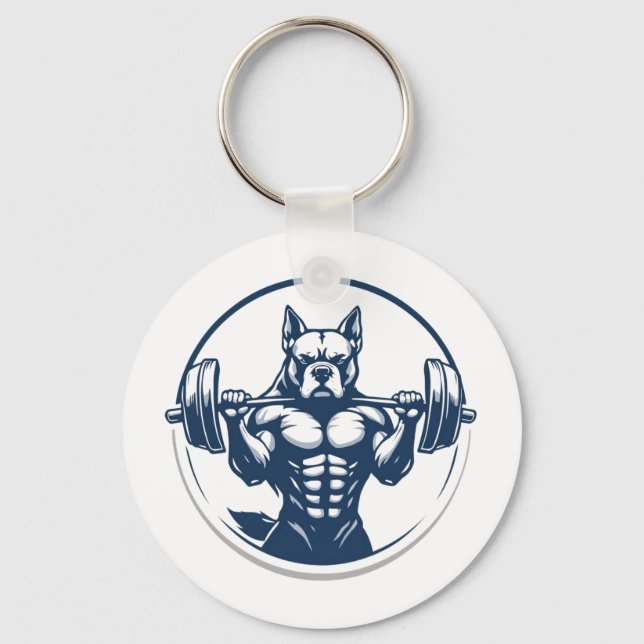 Bulldog Strength Keychain (Front)