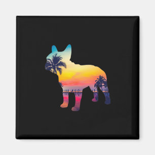 Bulldog Sunset Design Magnet