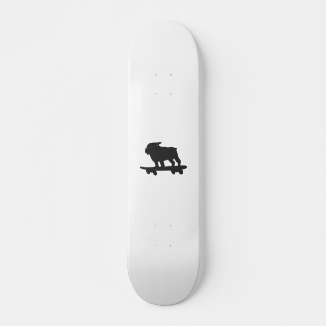 Bulldog sur un skateboard - Choisir la couleur arr (Devant)
