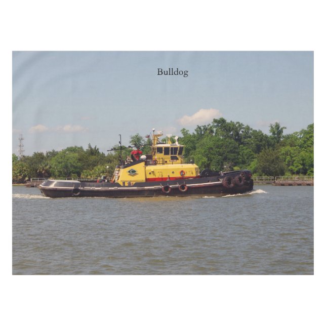 Bulldog tablecloth (Front (Horizontal))