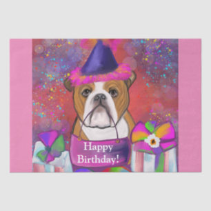 Bulldog tissue paper