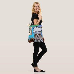 Bulldog tote bag