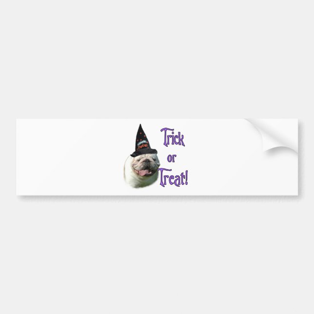 Bulldog Trick Bumper Sticker (Front)