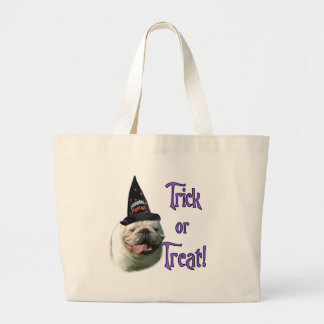 Bulldog Trick Large Tote Bag