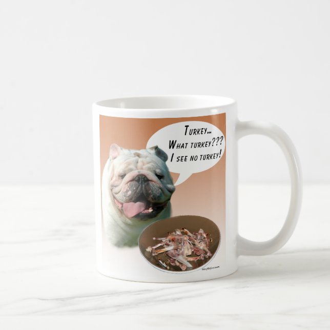 Bulldog Turkey Coffee Mug (Right)
