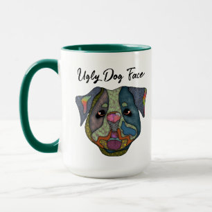 Bulldog ugly dog face mug