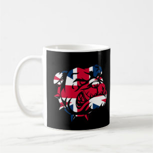 Bulldog Union Jack Flag   Coffee Mug