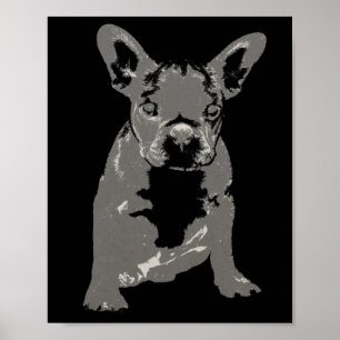 Bulldog Vintage Illustration  Poster
