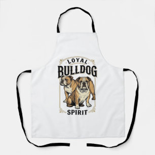 Bulldog Vintage Shirt Twin Bulldogs Engraving Tee_ Apron