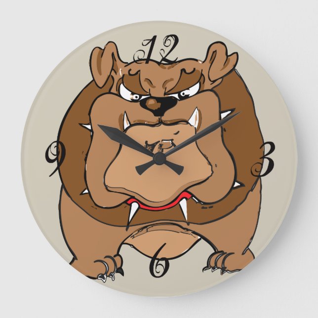 Bulldog Wall Clock (Front)