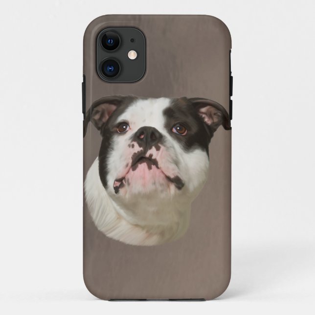 Bulldog Water Colour Art Painting Case-Mate iPhone Case (Back)