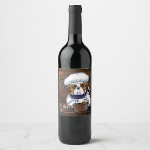 Bulldog Wine Label