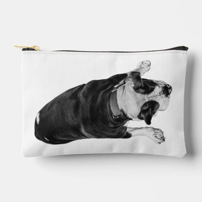 Bulldog with Fun Expression Accessory Pouch (Front)