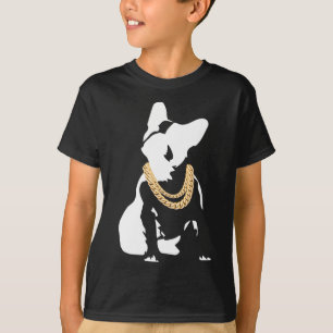Bulldog With Gold Necklace T-Shirt