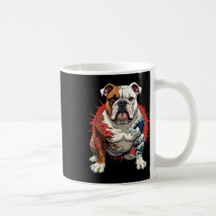 Bulldog With Japanese Tattoos Dog  Coffee Mug