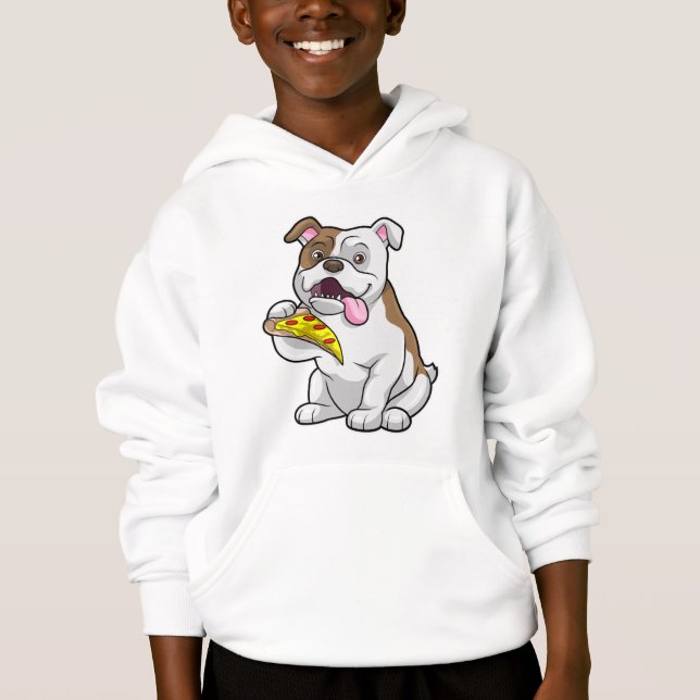 Bulldog with Piece of Pizza (Front)