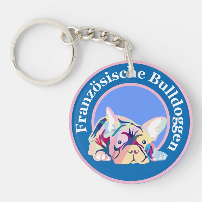 Bulldoggen Schlüsselanhänger Keychain (Front)