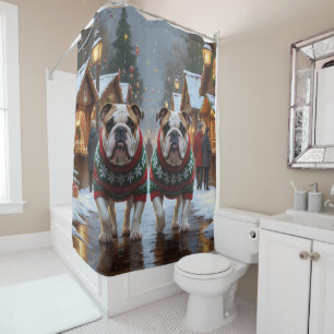 Bulldogs Christmas Snow Holiday