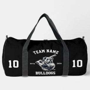 Bulldogs "Customizable" Baseball Duffle Bag