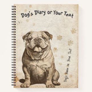 Bulldog's Diary Notebook