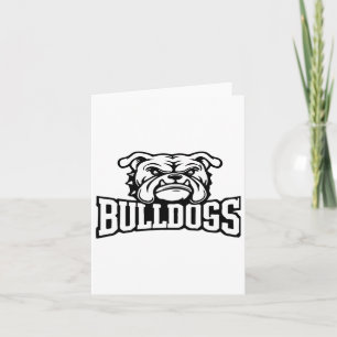 Bulldogs Mascot Back To School Team Spirit  Card