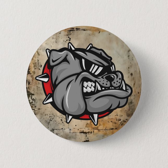 Bulldogs Mascot Button (Front)