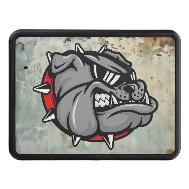Bulldogs Mascot Hitch Cover (Front)