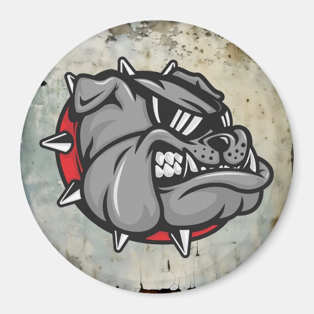 Bulldogs Mascot Magnet (Front)