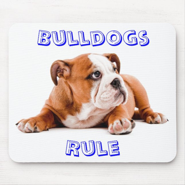 Bulldogs Rule Mousepad (Front)