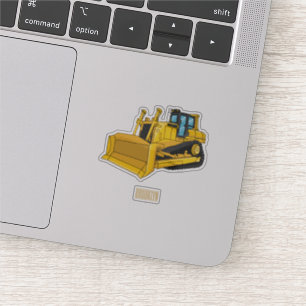 Bulldozer cartoon illustration