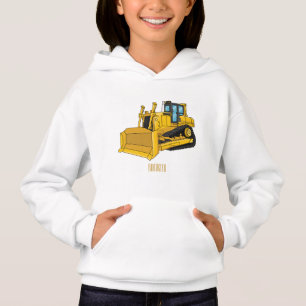 Bulldozer cartoon illustration