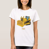 Bulldozer cartoon illustration