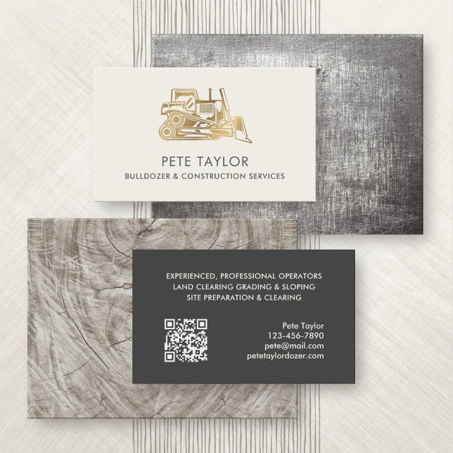 Bulldozer Construction Business Card (Creator Uploaded)