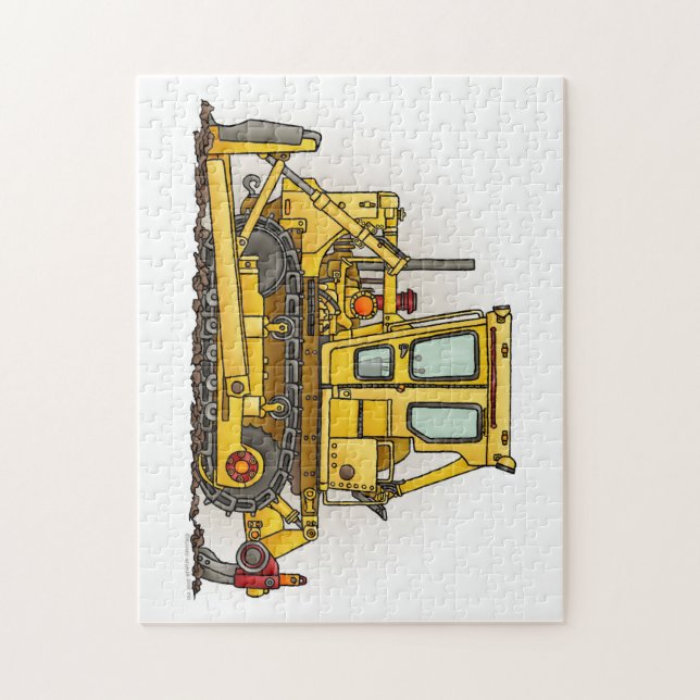 Bulldozer Dozer Jigsaw Puzzle (Vertical)