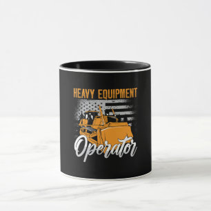 Bulldozer Heavy Equipment Operator Construction Mug