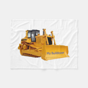 Bulldozer image for Fleece Blanket