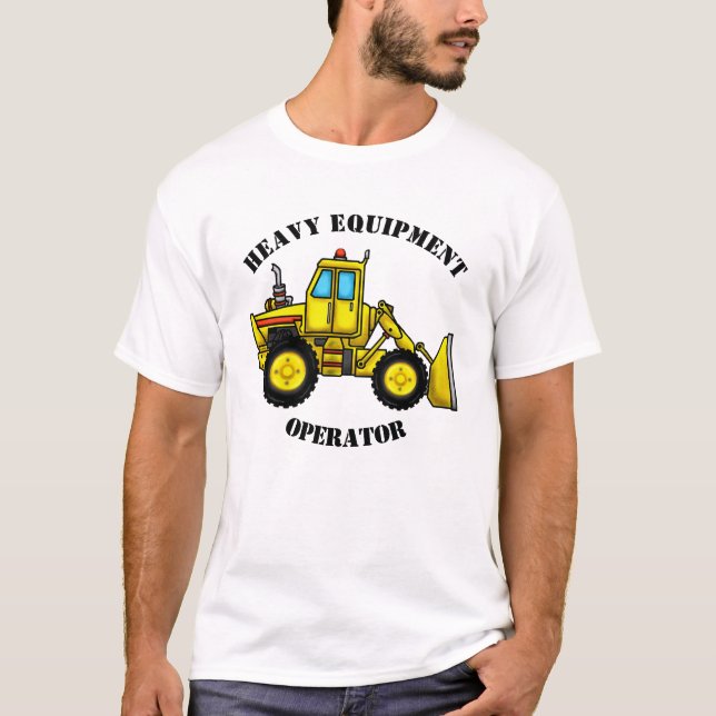 Bulldozer Mens T-Shirt (Lite Colours) (Front)