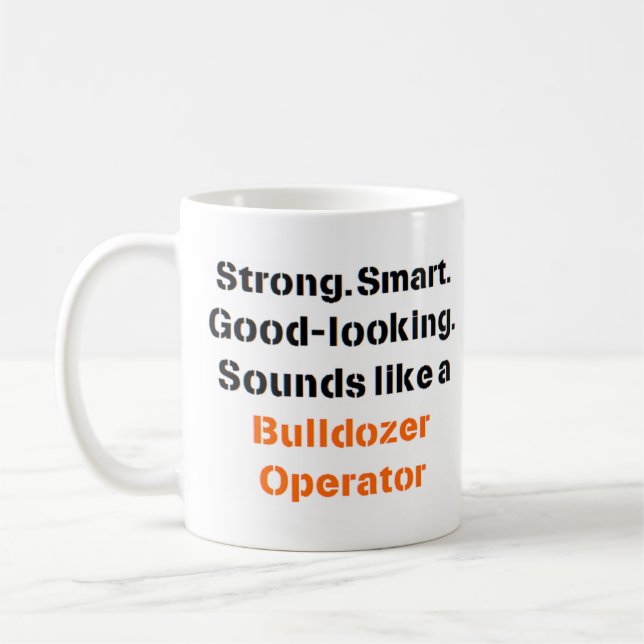 bulldozer operator sound Mug (Left)