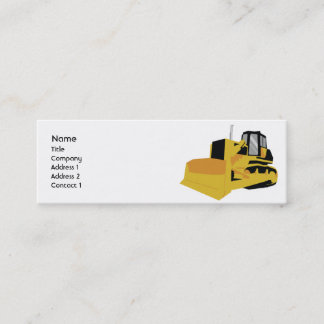 Bulldozer - Skinny Mini Business Card