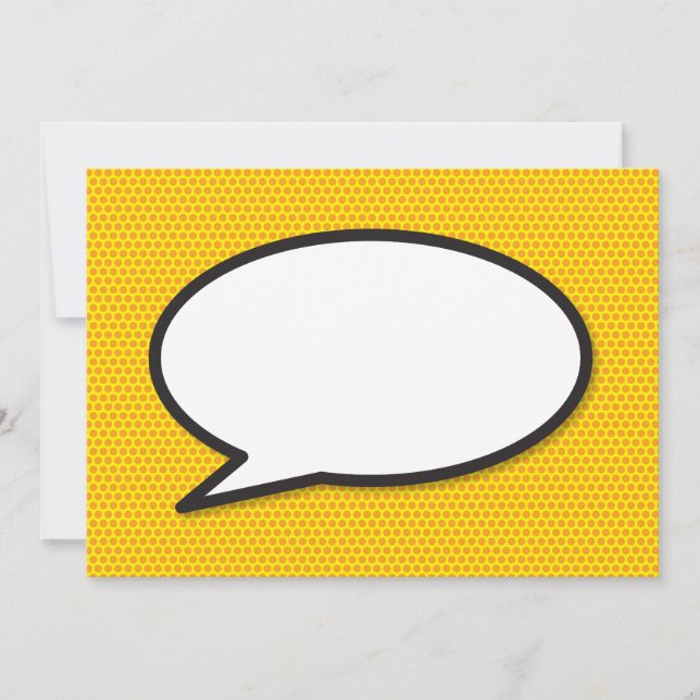 Bulle de dialogue de bande dessinée Pop Art Merci (Devant)