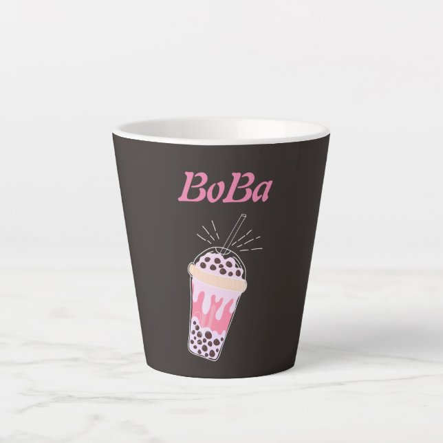 bulle de thé boba thé latte mug (Devant)