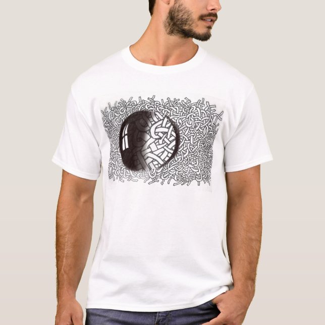Bulle sur des lignes T-shirt (Devant)