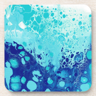 Bulles bleues Ensemble de six Dessous de verre