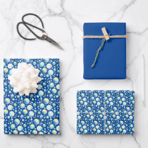 Bulles (Blues, Greens & Jaunes) Papier d'enveloppe