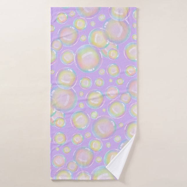 Bulles - Candy Purple  (Serviette de bain)